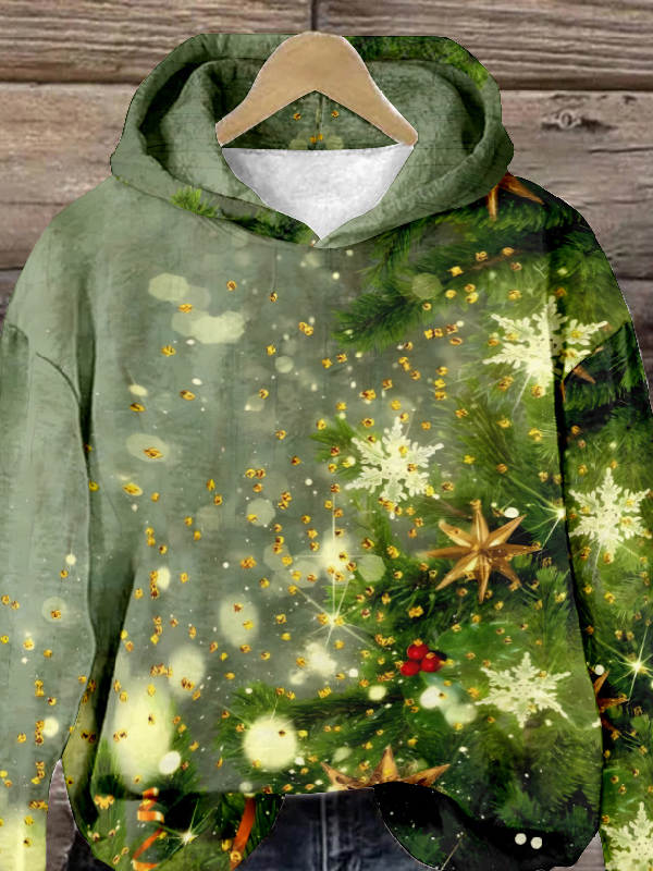 Sweat-shirts Décontracté Printemps / Automne Noël Polyester Sweat-shirt à Capuche Ample Régulier Droit Régulier pour Femmes