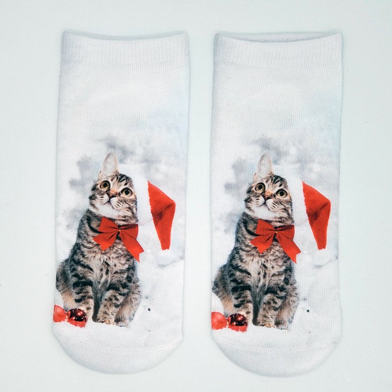 Chaussettes Femmes Décontracté Toutes Les Saisons Imprimé d'Animal image Polyester Vacances Chaussette de cheville Régulier