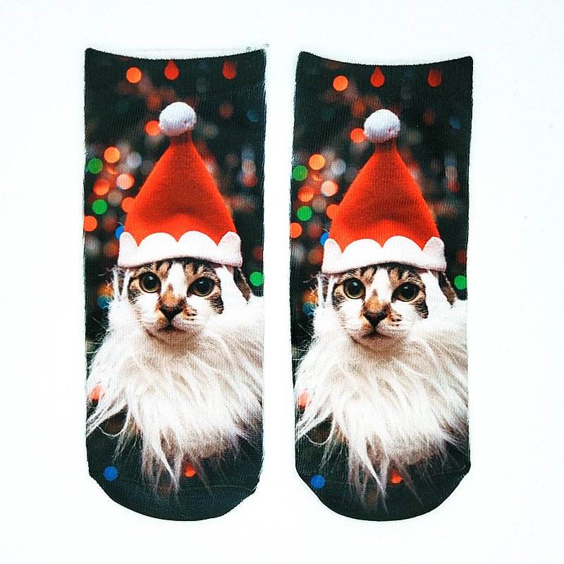 Chaussettes Femmes Décontracté Toutes Les Saisons Imprimé d'Animal image Polyester Vacances Chaussette de cheville Régulier
