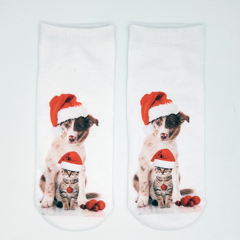 Chaussettes Femmes Décontracté Toutes Les Saisons Imprimé d'Animal image Polyester Vacances Chaussette de cheville Régulier