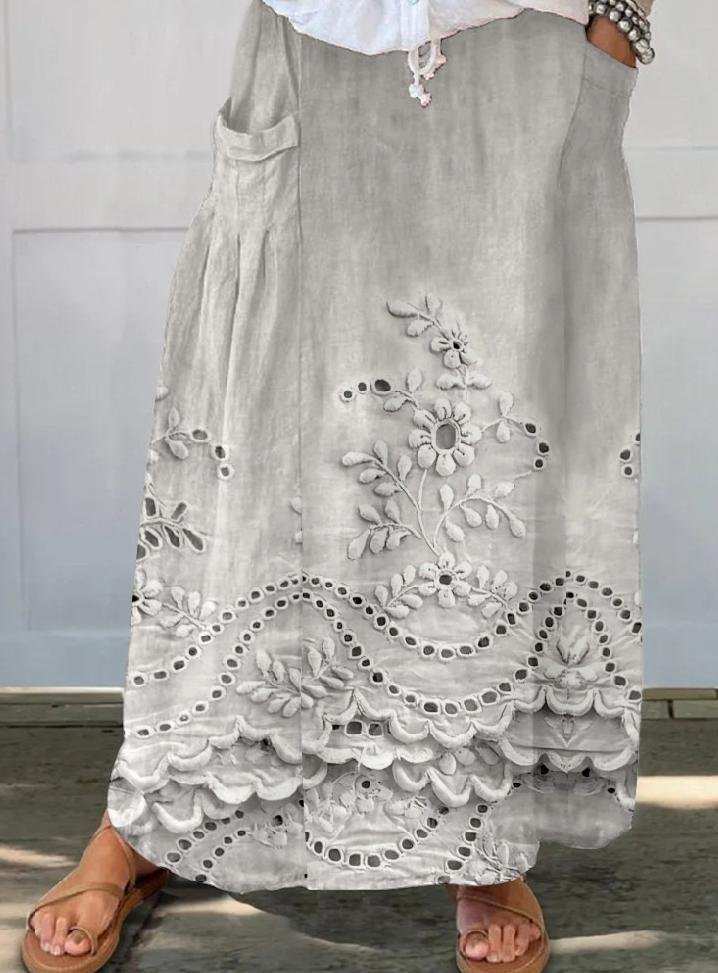 Jupes Femmes Ethnique Printemps / Automne impression en 3D Polyester Maxi ample Taille Moyenne Trapèze Régulier