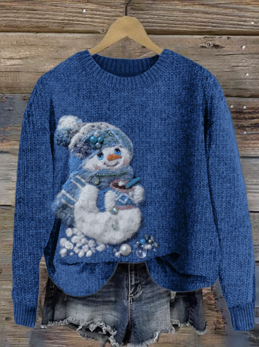Pulls Décontracté Imprimé d'Animal Printemps / Automne Micro-élasticité Quotidien Coupe Régulière Col Rond Laine/Tricot Régulier pour Femmes