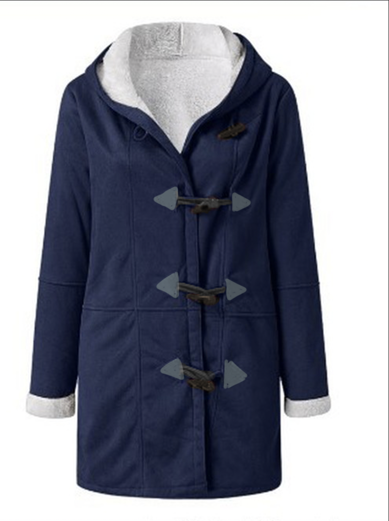 Micro-élasticité Sweat-shirt à Capuche Manches Longues en Toison Plain Blouson pour Femmes