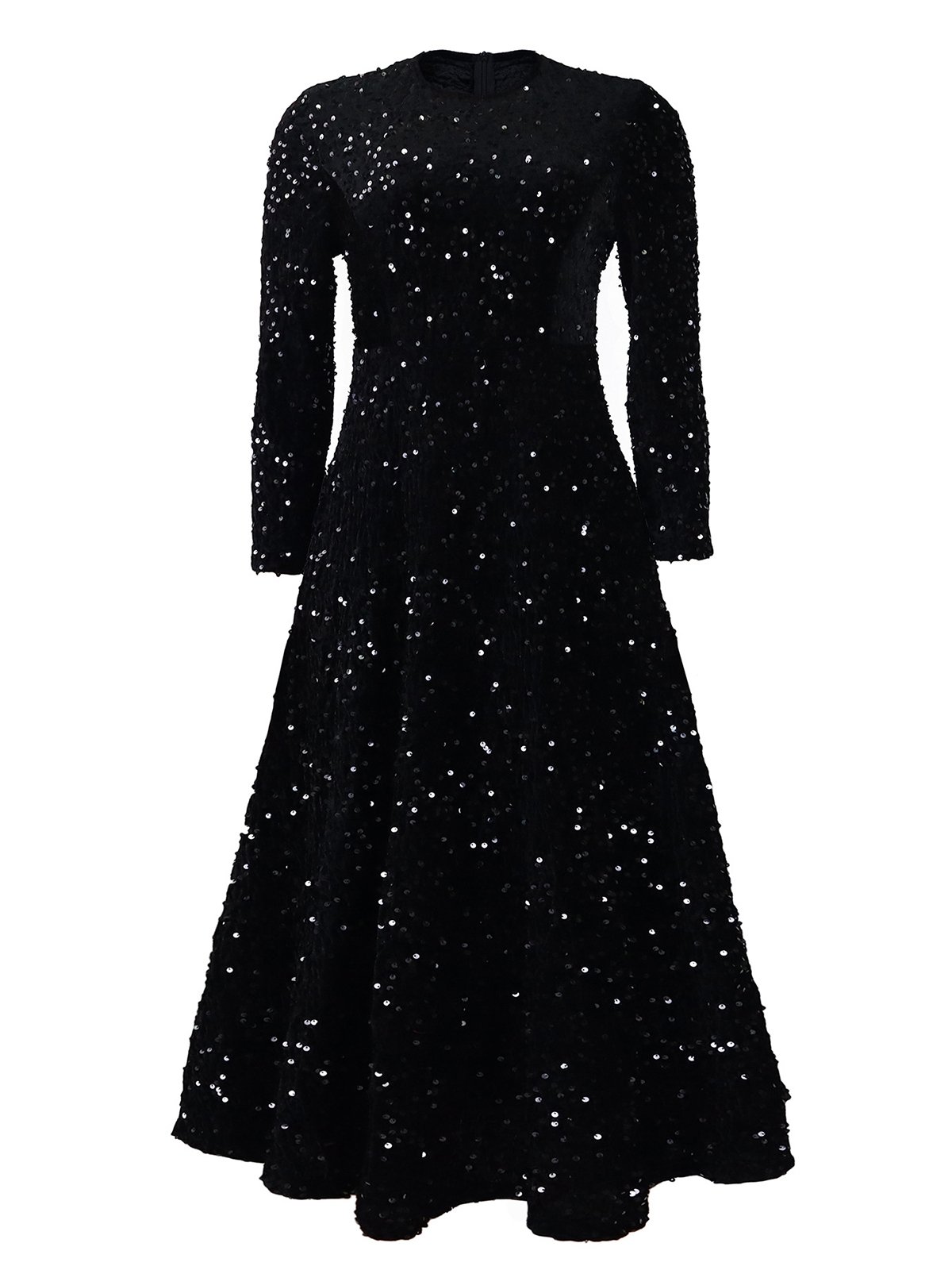 Femmes Géométrique Champagne Col Rond Confortable Robe Maxi Élégant