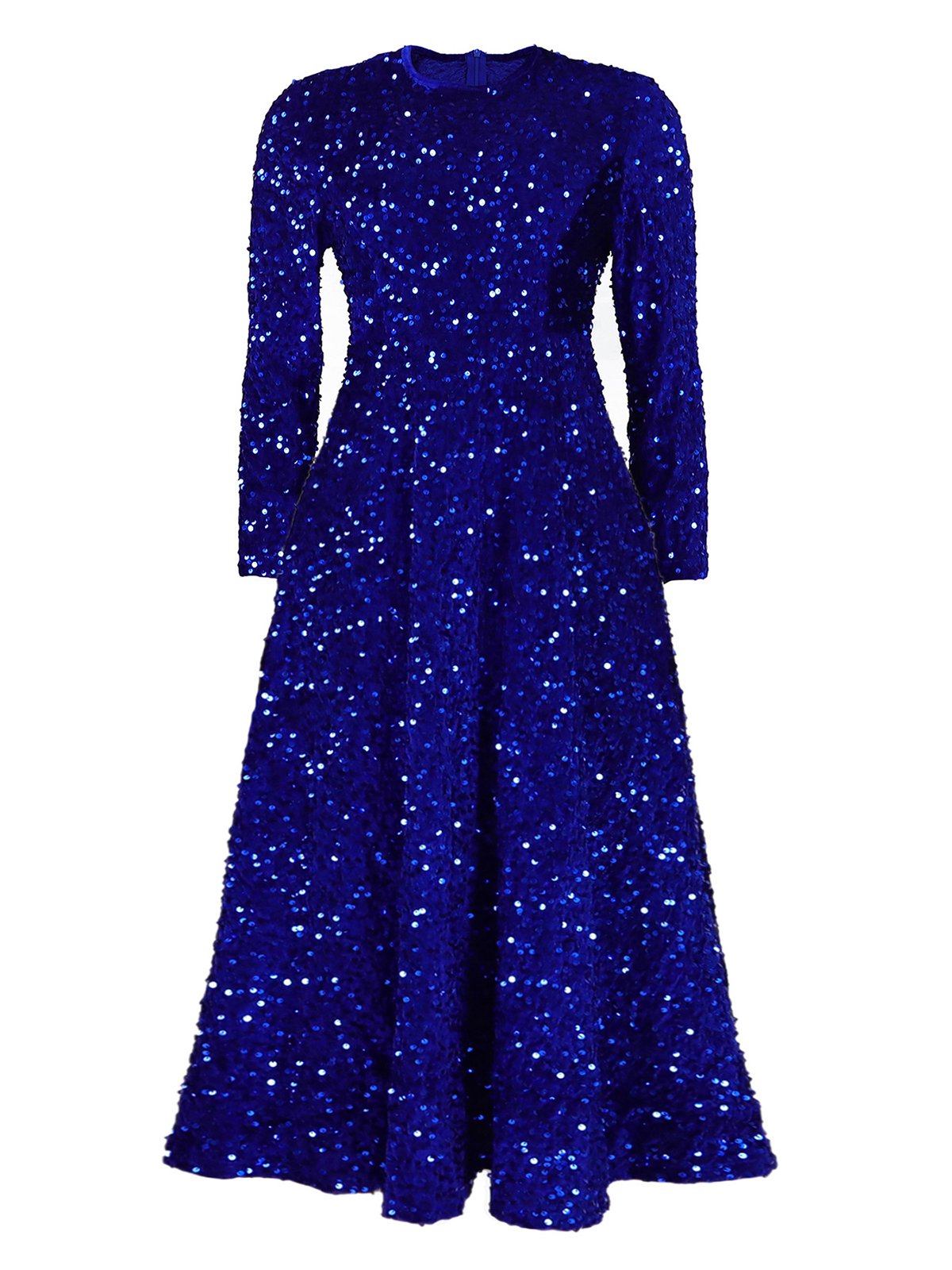 Femmes Géométrique Champagne Col Rond Confortable Robe Maxi Élégant