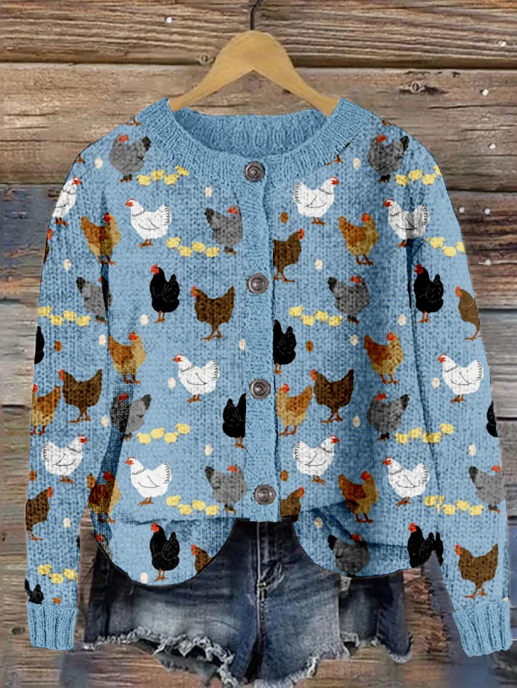 Cardigans Femmes Décontracté Printemps / Automne impression en 3D Micro-élasticité Faire la navette Ample Col Rond Régulier Régulier