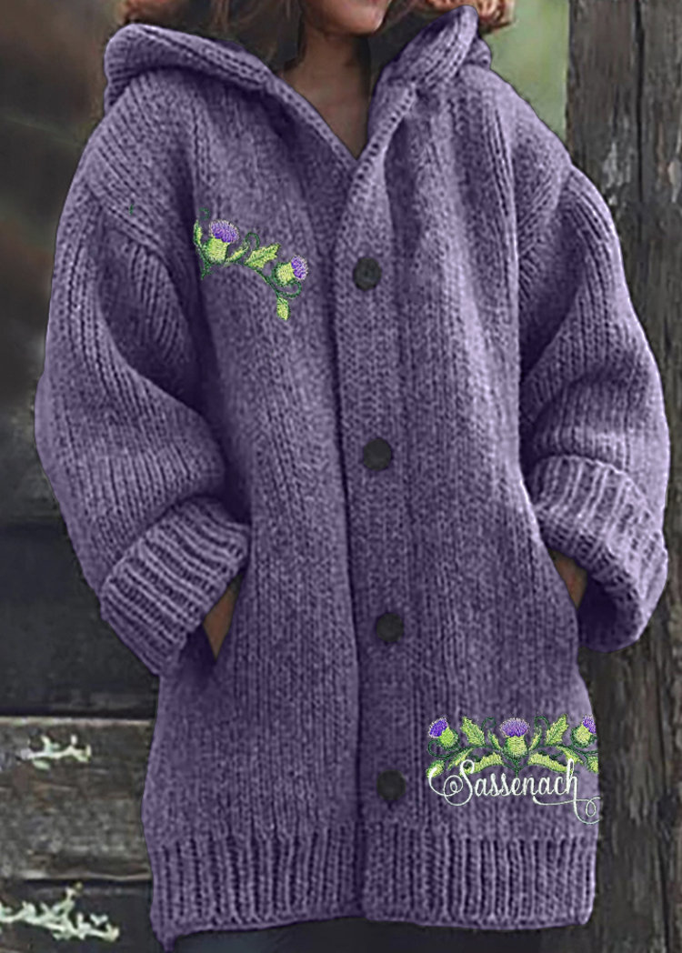Cardigans Décontracté Printemps / Automne Plaid Quotidien Manches Longues Laine/Tricot Mi-long Trapèze Régulier pour Femmes
