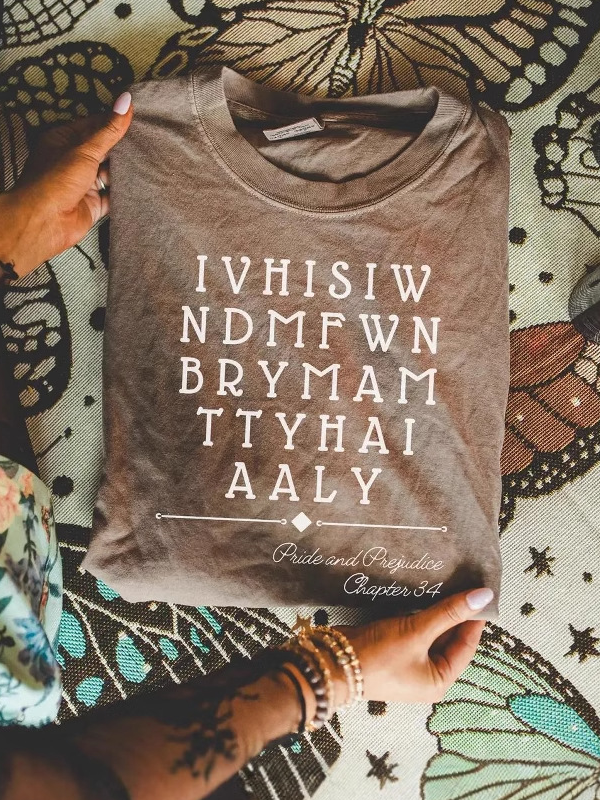 T-shirts Femmes Décontracté Été Imprimé de Lettre Motif Micro-élasticité Ample Jersey Col Rond Droit Régulier