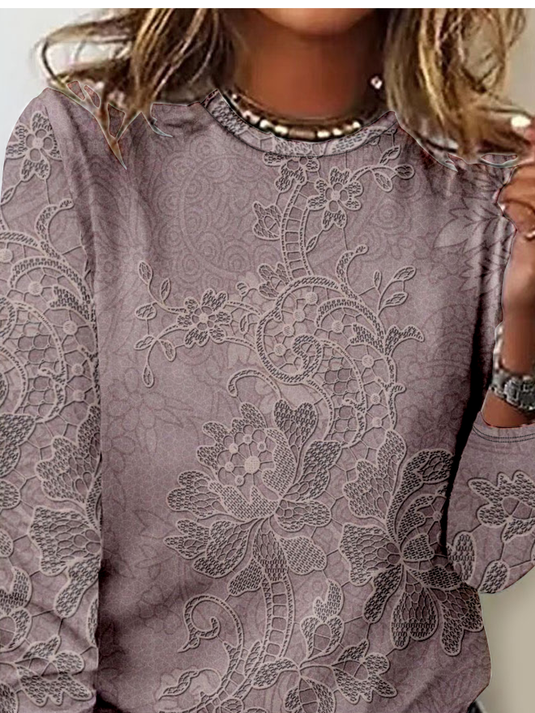 T-shirts Décontracté Printemps / Automne impression en 3D Micro-élasticité Ample Jersey Régulier Droit Régulier pour Femmes
