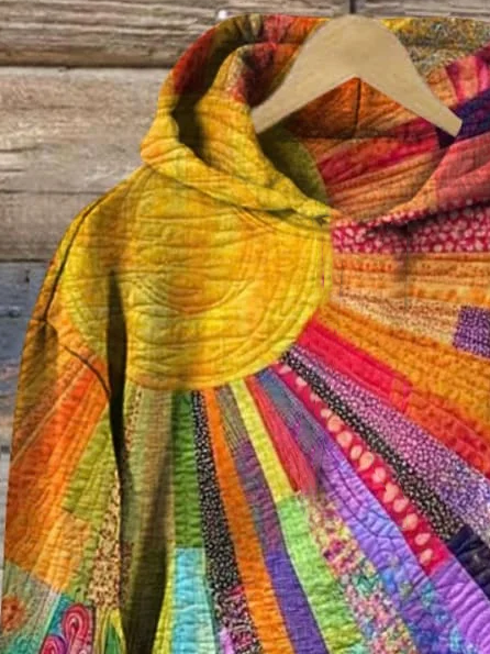 à Capuche Femmes Décontracté Floral Printemps / Automne Imprimé Sweat-shirt à Capuche Micro-élasticité Quotidien Ample Manches Longues