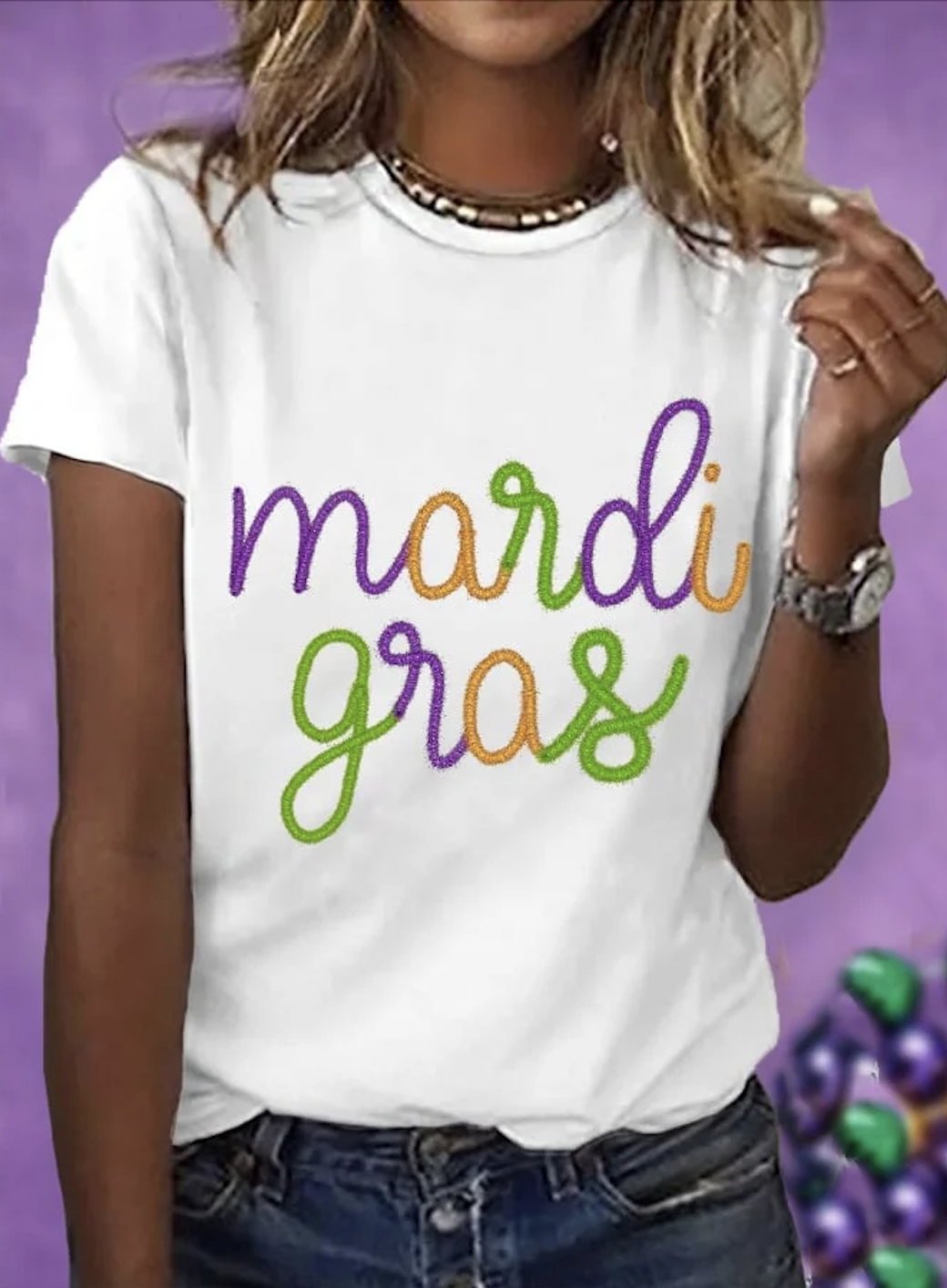 T-shirts Femmes Décontracté Été Lettres de texte Vacances Coupe Régulière Manches Courtes Col Rond Régulier Régulier