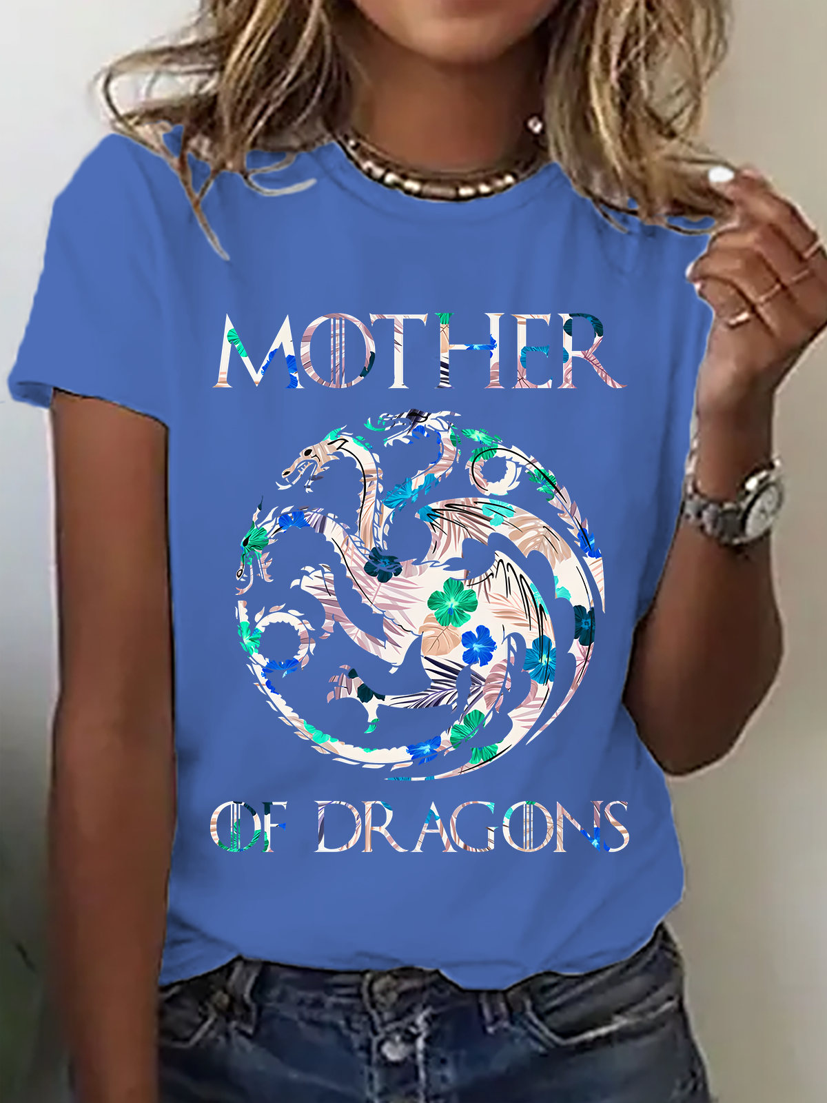 T-shirts Décontracté Été Lettres de texte Coton Micro-élasticité Quotidien Ample Manches Courtes Droit pour Femmes