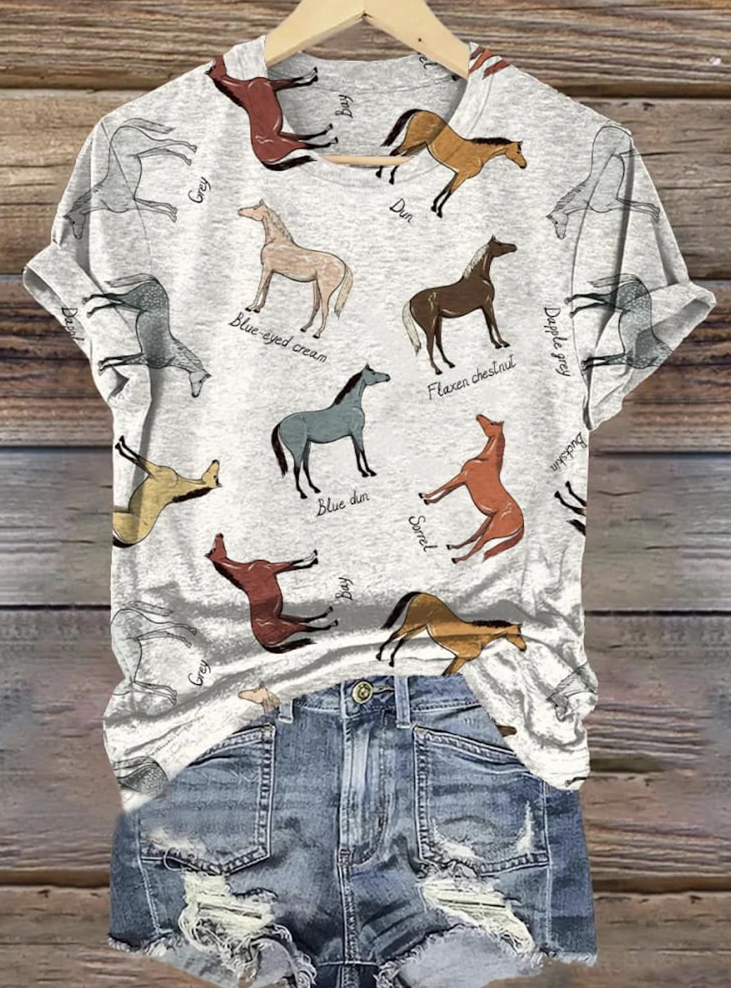 T-shirts Décontracté Imprimé d'Animal Été Quotidien Coupe Régulière Col Rond Régulier Trapèze Régulier pour Femmes