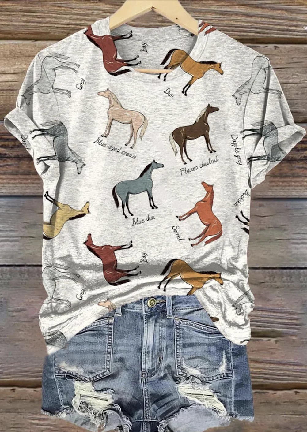 T-shirts Décontracté Imprimé d'Animal Été Quotidien Coupe Régulière Col Rond Régulier Trapèze Régulier pour Femmes