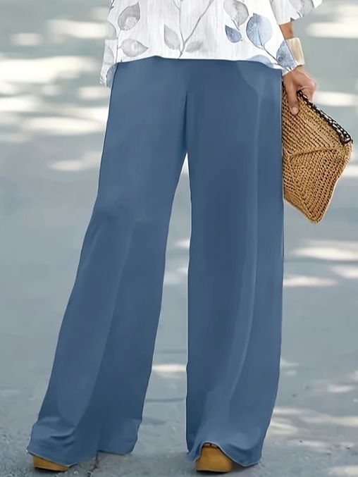 Deux Pièces Ensembles Femmes Décontracté Floral Printemps / Automne Polyester Imprimé Aucune élasticité Ample Top Avec Pantalons T.-N.-L.