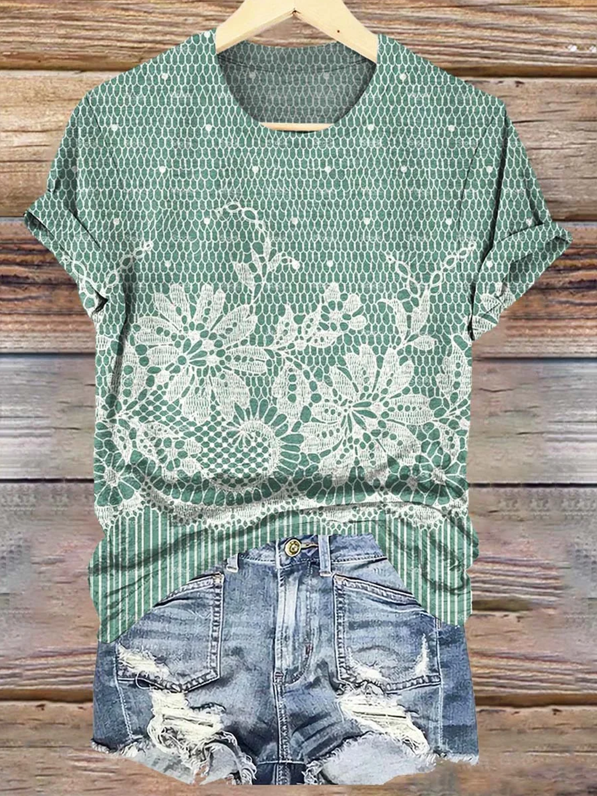 T-shirts Femmes Décontracté Été impression en 3D Polyester Micro-élasticité Quotidien Manches Courtes Col Rond Régulier