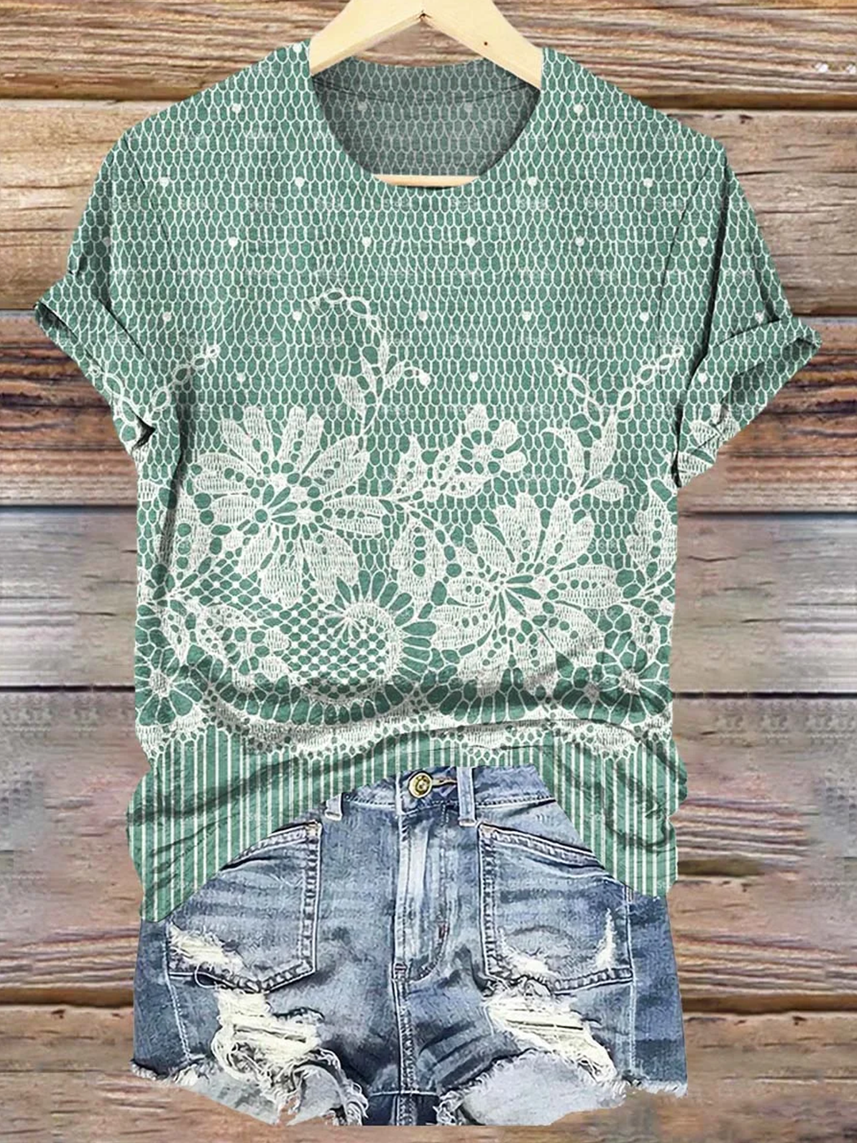 T-shirts Femmes Décontracté Été impression en 3D Polyester Micro-élasticité Quotidien Manches Courtes Col Rond Régulier