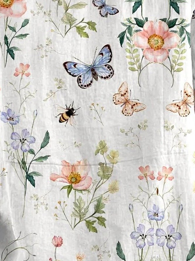 Blouses Imprimé d'Animal Décontracté Été Polyester Aucune élasticité Quotidien Demi Manche Régulier Droit pour Femmes