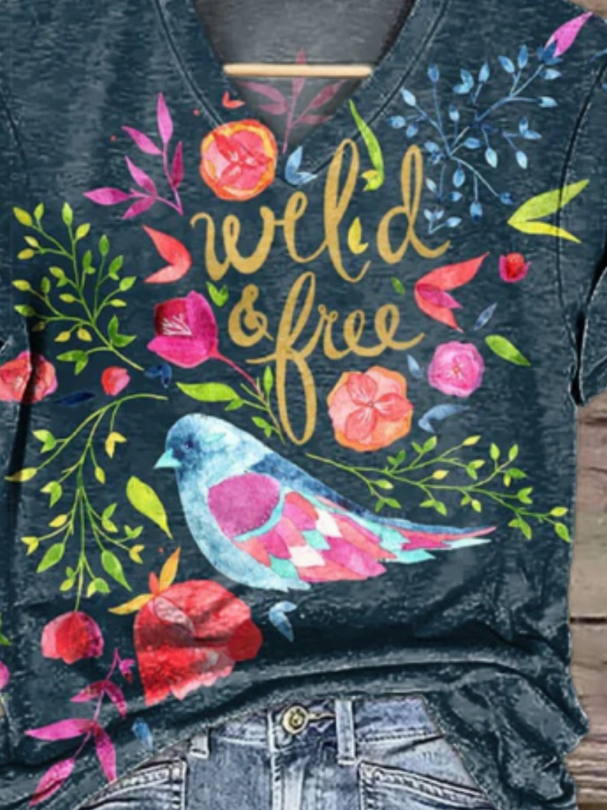 T-shirts Décontracté Oiseau Été Quotidien Coupe Régulière Manches Courtes Col Rond Trapèze Régulier pour Femmes