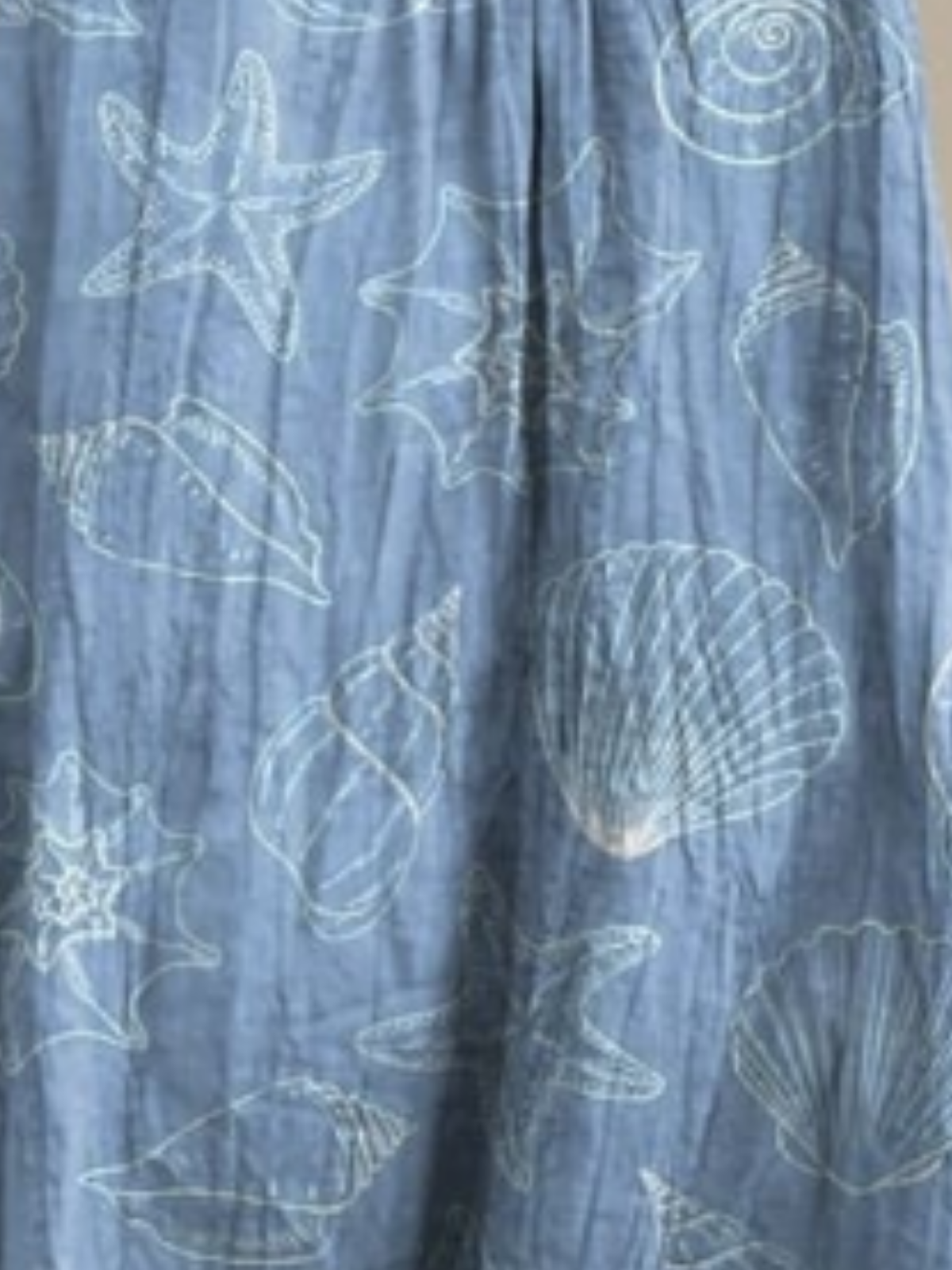 Femmes Floral Bleu Col V Confortable Robe Maxi Décontracté