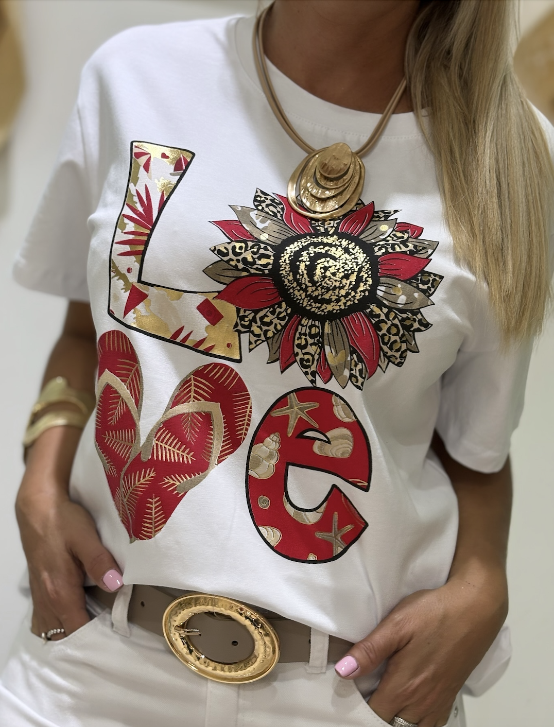 T-shirts Décontracté Lettres de texte Été Coton Coupe Régulière Manches Courtes Régulier Trapèze Régulier pour Femmes