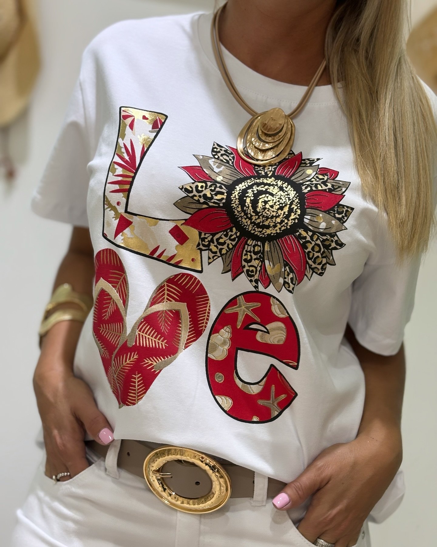 T-shirts Décontracté Lettres de texte Été Coton Coupe Régulière Manches Courtes Régulier Trapèze Régulier pour Femmes