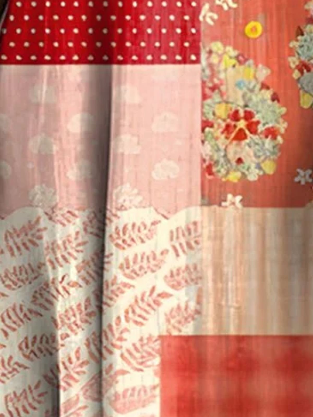 Femmes Floral Rouge Col Rond Confortable Robe Mi-Longue Décontracté