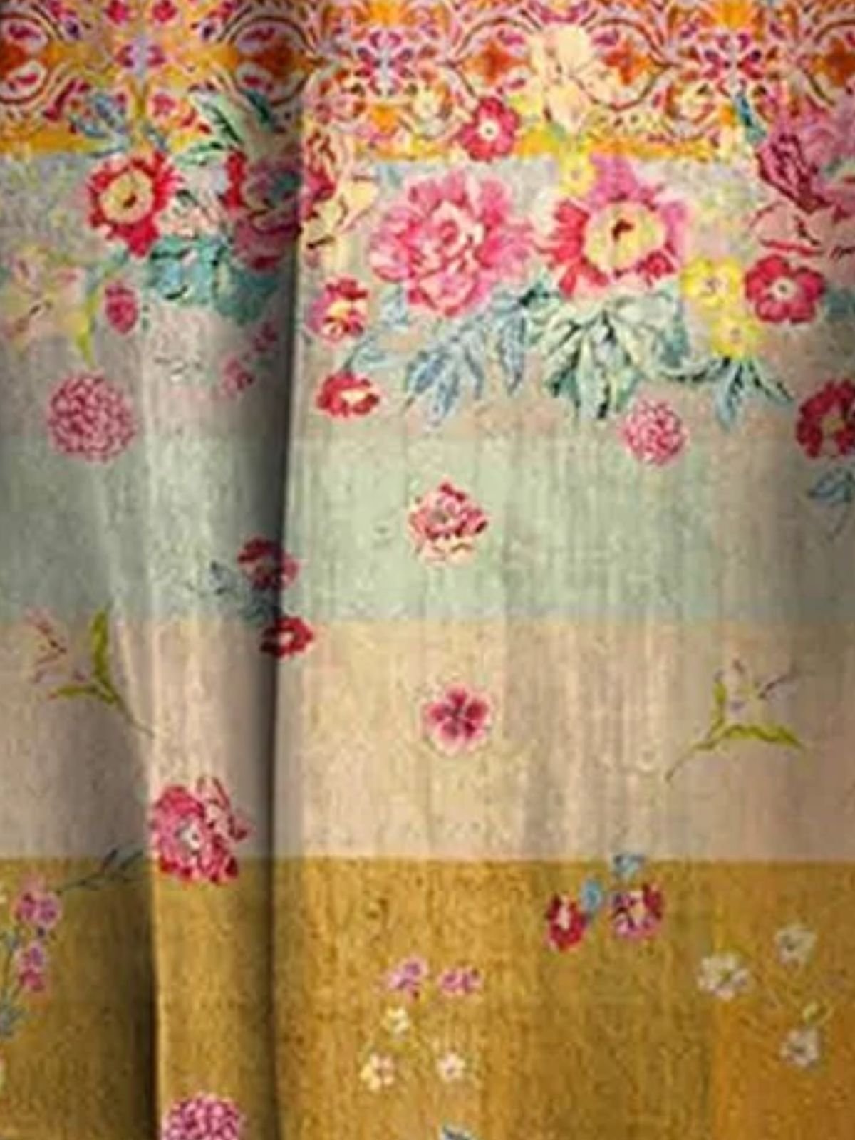 Femmes Floral Jaune Col Rond Confortable Robe Mi-Longue Décontracté