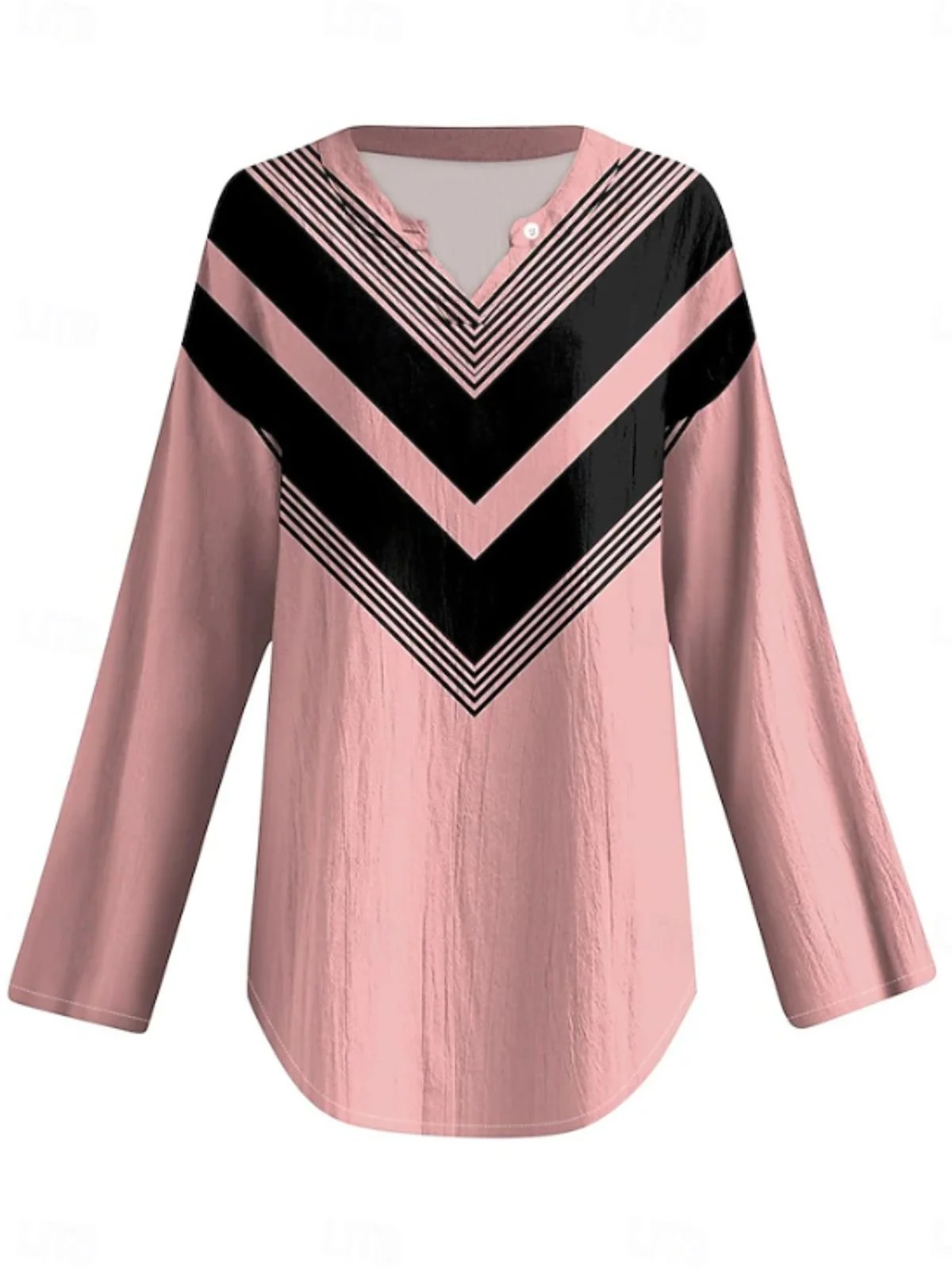 Blouses Géométrique Simple Été Coton Aucune élasticité Quotidien Demi Manche Régulier Droit pour Femmes