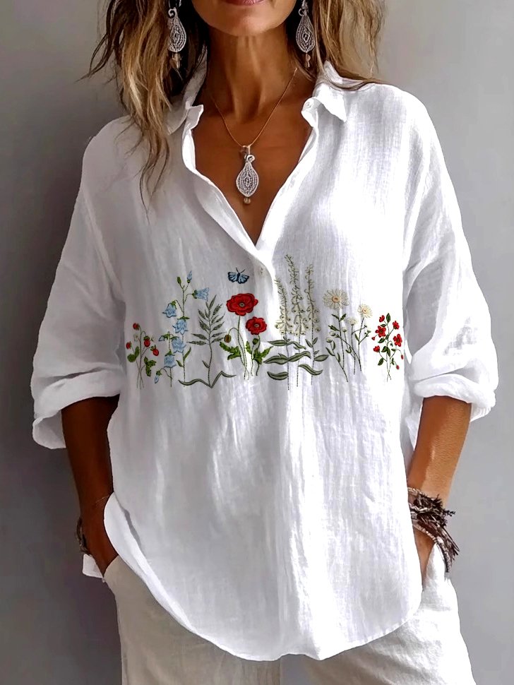 Chemises Décontracté Plain Printemps / Automne Quotidien Coupe Régulière Manches Longues Régulier Régulier Col de Chemise pour Femmes