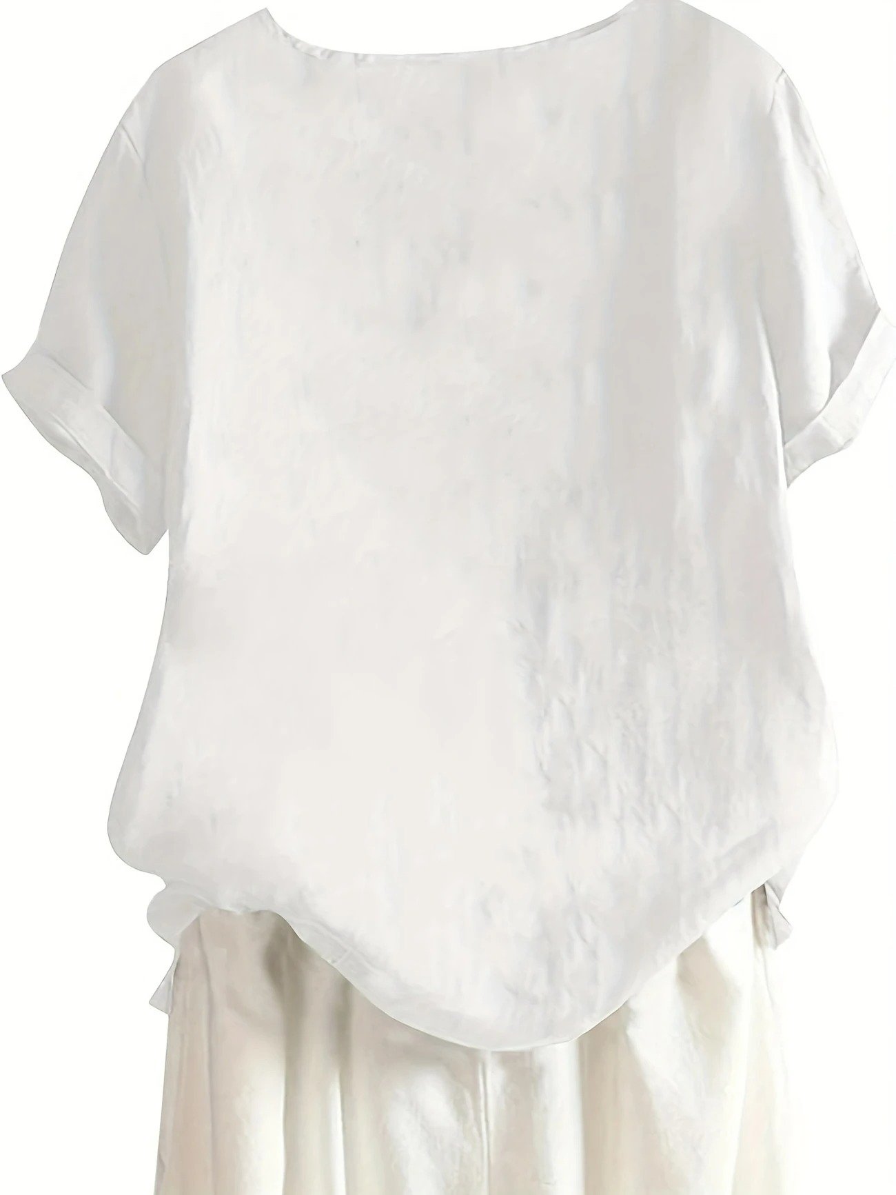 Blouses Femmes Simple Été Papillon Coupe Régulière Demi Manche Col Rond Régulier Droit Régulier