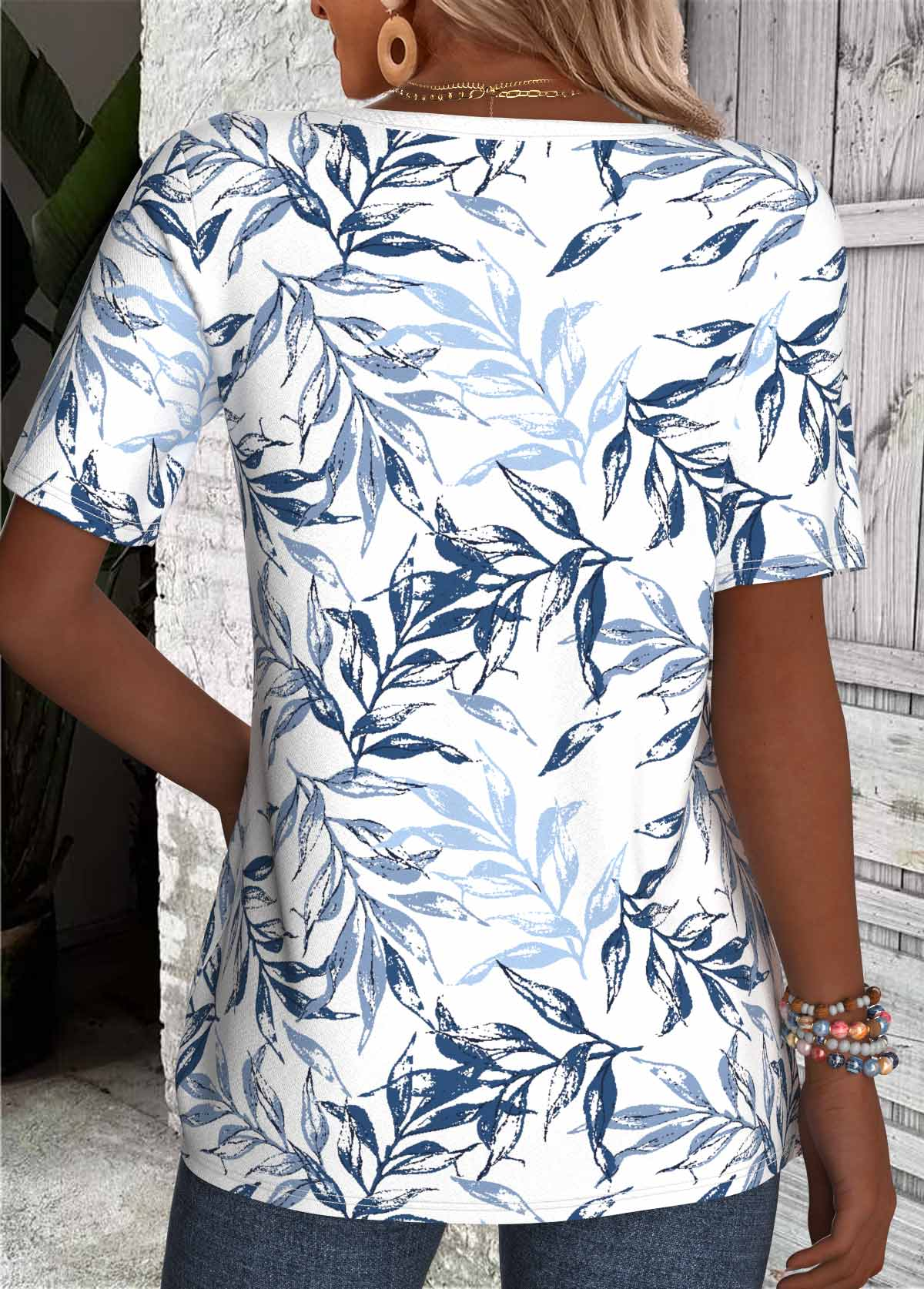 T-shirts Décontracté Floral Été Quotidien Ample Manches Courtes Régulier Régulier T.-N.-L. pour Femmes