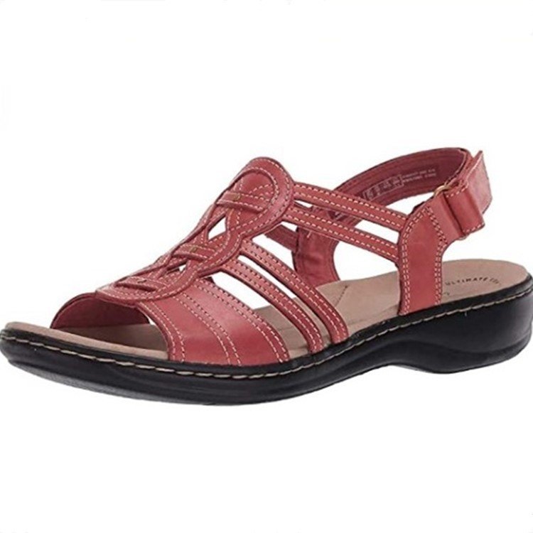 Sandales de Gladiateur Vacances Plain Été Talon Bas à Bout Ouvert PU PU Sandales Tongs TPR pour Femmes