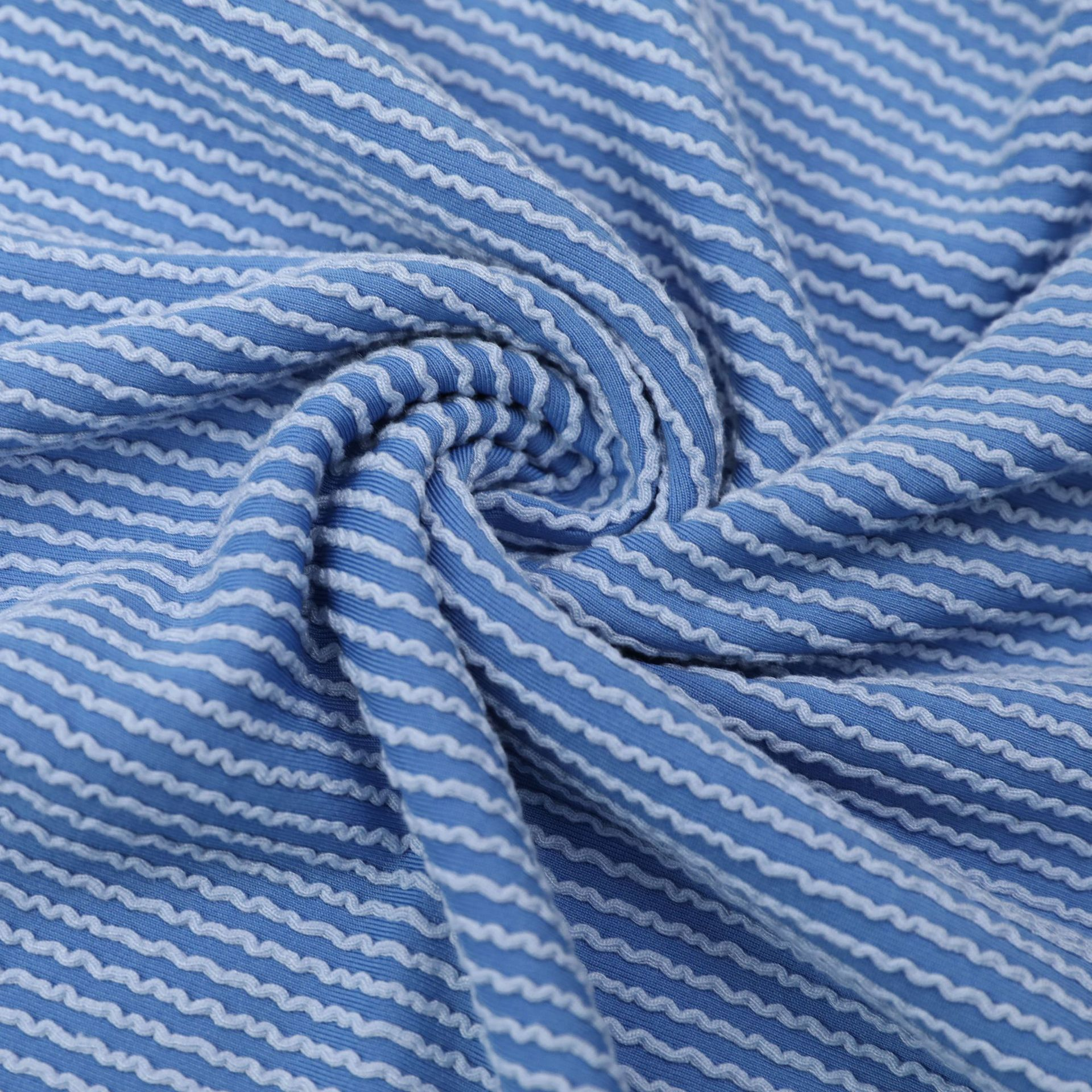 Femmes Rayé Vert Col Rond Confortable Imprimé Mini Robe Décontracté