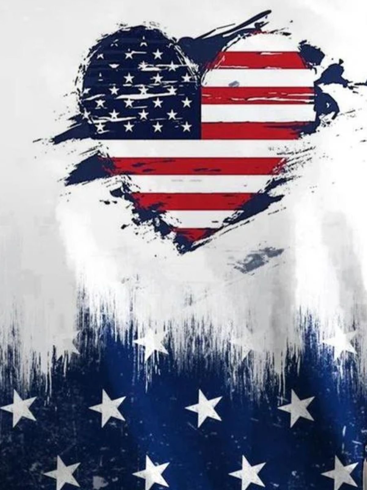 Chemises Femmes Décontracté Été Drapeau des États-Unis Polyester Sportif & De Plein Air Coupe Régulière Régulier Trapèze Régulier