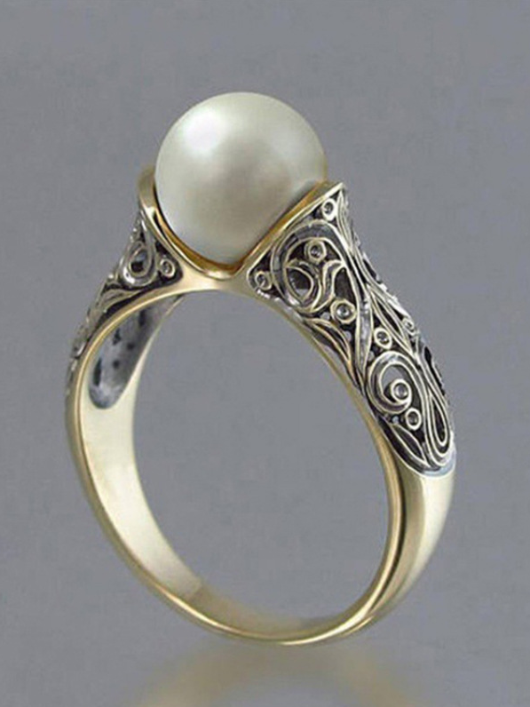 Bagues Géométrique Élégant Toutes Les Saisons AFFLIGÉ Cocktail Métal Bague pour Femmes