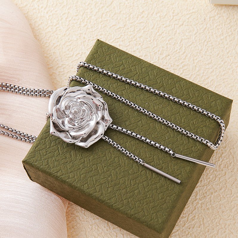 Collier Sexy Bloc de Couleur Toutes Les Saisons Perlé Quotidien Métal ÉPINGLES Style Chaîne Colliers pour Femmes