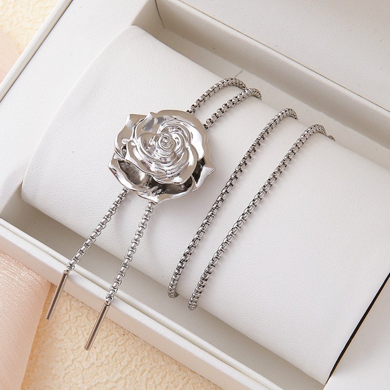 Collier Sexy Bloc de Couleur Toutes Les Saisons Perlé Quotidien Métal ÉPINGLES Style Chaîne Colliers pour Femmes