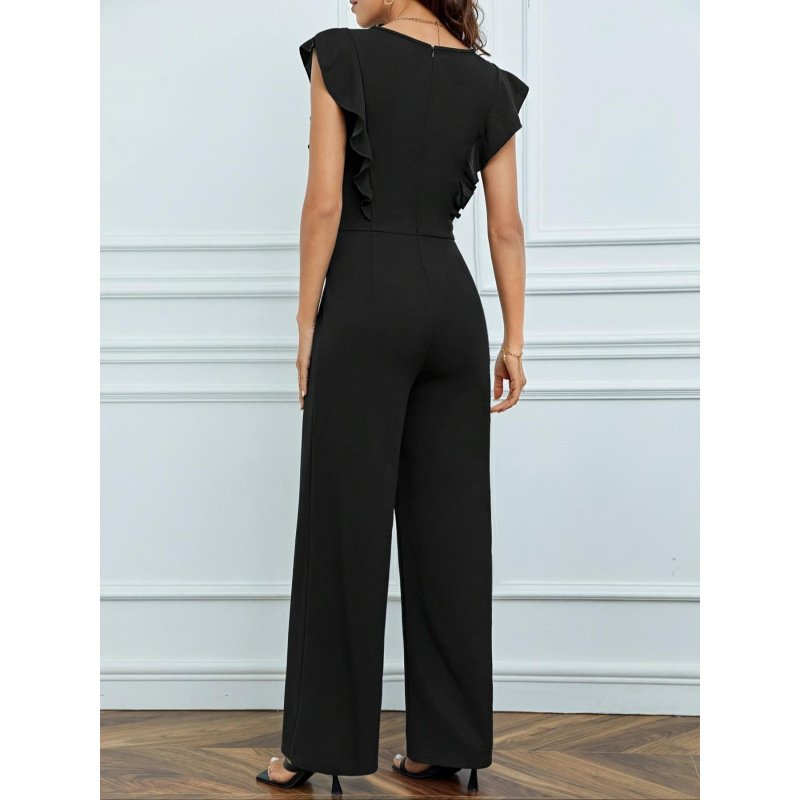 Combinaisons Rue Plain Été Polyester Taille Haute Micro-élasticité Sans Manches Col Rond Régulier pour Femmes