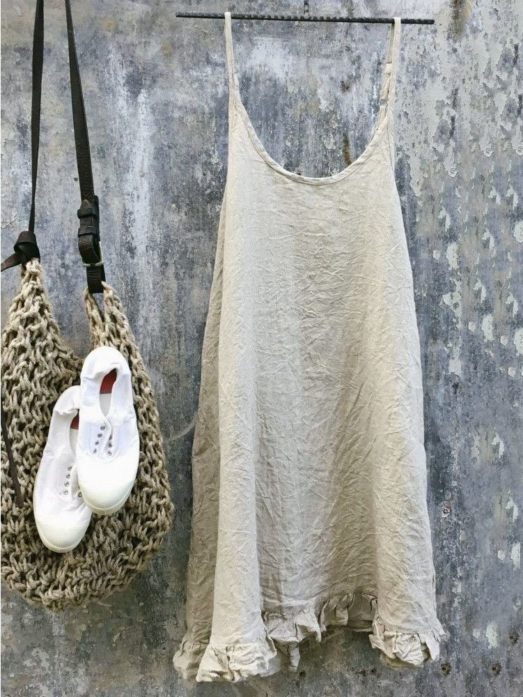 Camisole Femmes Décontracté Plain Été Coton à Bretelles Micro-élasticité Coupe Régulière Sans Manches Long