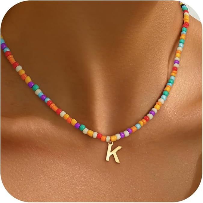 Collier Rétro Toutes Les Saisons Lettres de texte Quotidien Métal Pendentif Collier pour Femmes