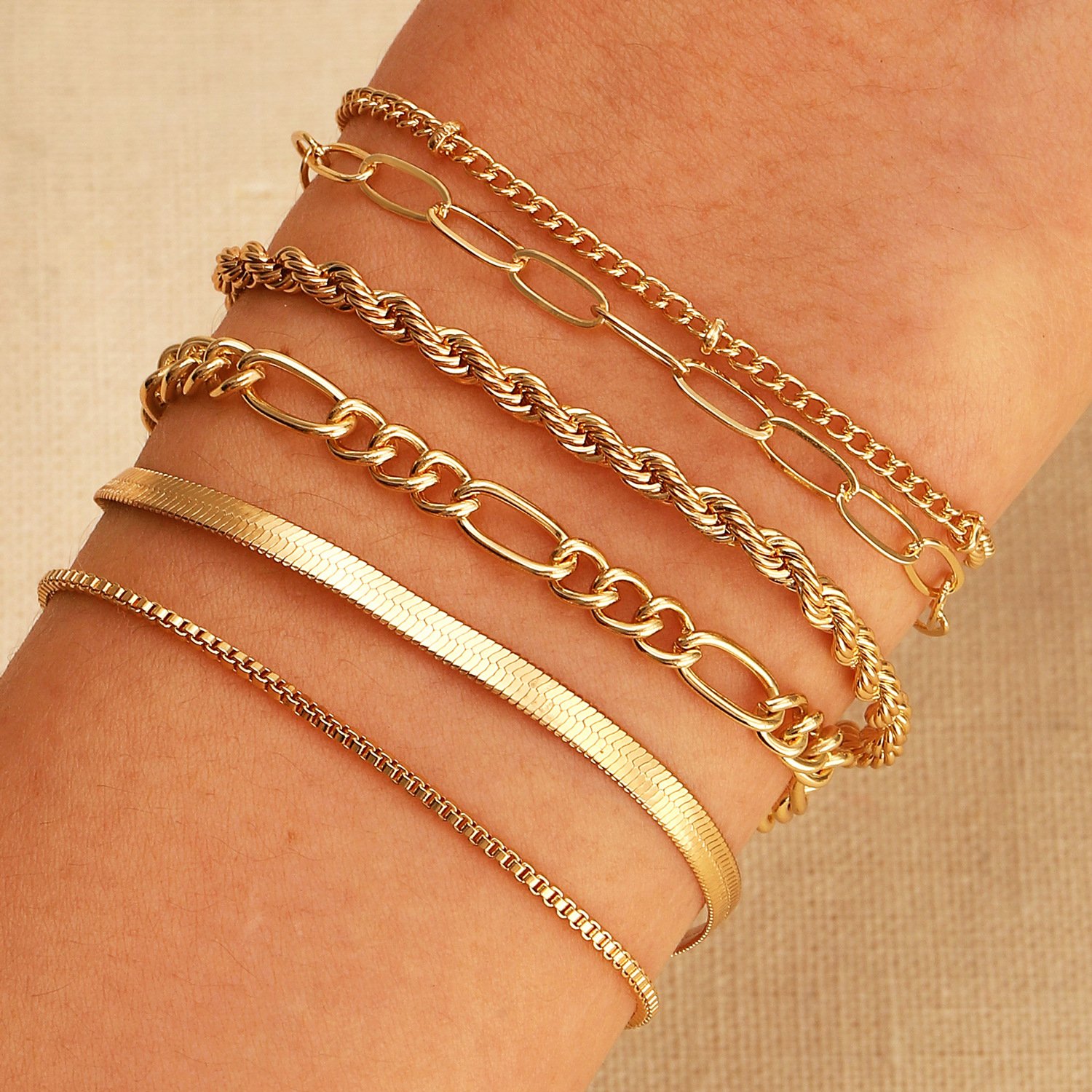 Bracelets Femmes Décontracté Floral Toutes Les Saisons Vacances Métal multicouche Bracelet