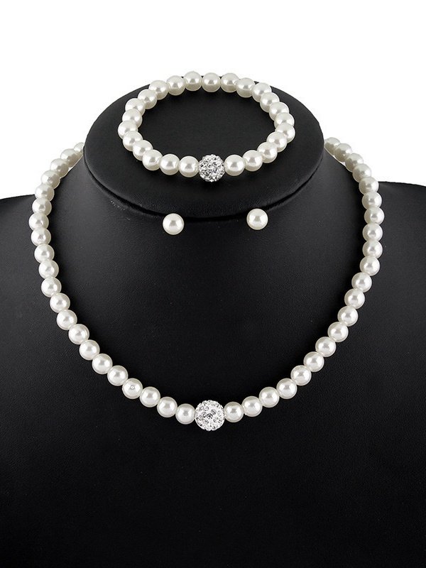 Collier Dame Romance Plain Toutes Les Saisons Joint Fendu ensemble Avec Faux Diamant Chaîne Colliers pour Femmes