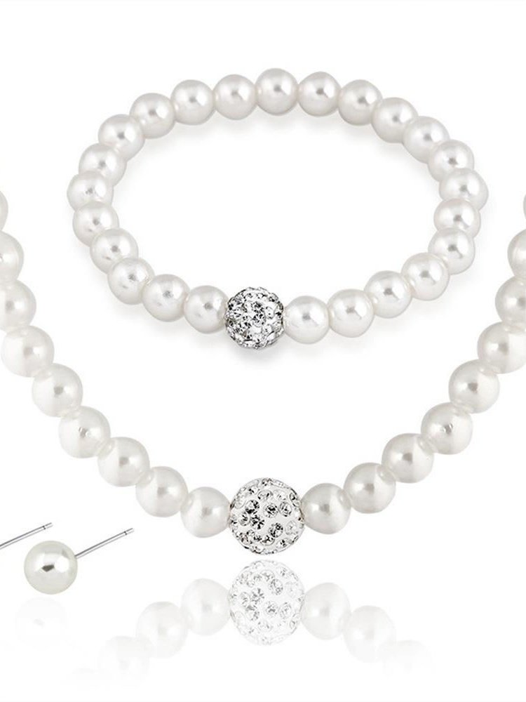 Collier Dame Romance Plain Toutes Les Saisons Joint Fendu ensemble Avec Faux Diamant Chaîne Colliers pour Femmes
