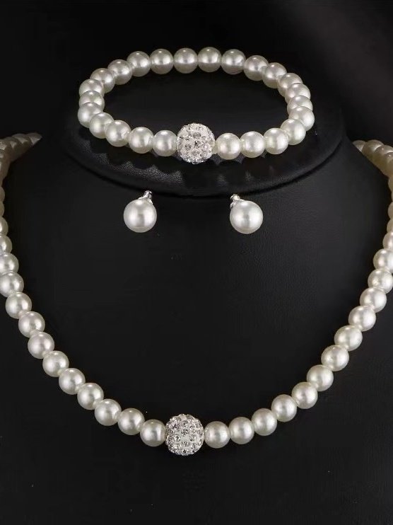 Collier Dame Romance Plain Toutes Les Saisons Joint Fendu ensemble Avec Faux Diamant Chaîne Colliers pour Femmes