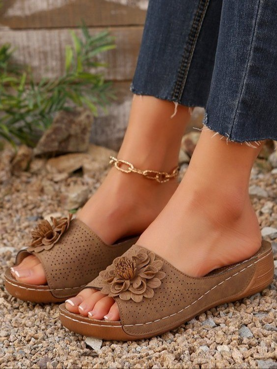 Mocassins Décontracté Plain Toutes Les Saisons Gaufrage Faire la navette Talon de Bloc PU à Enfiler Retour Chaussures vides pour Femmes