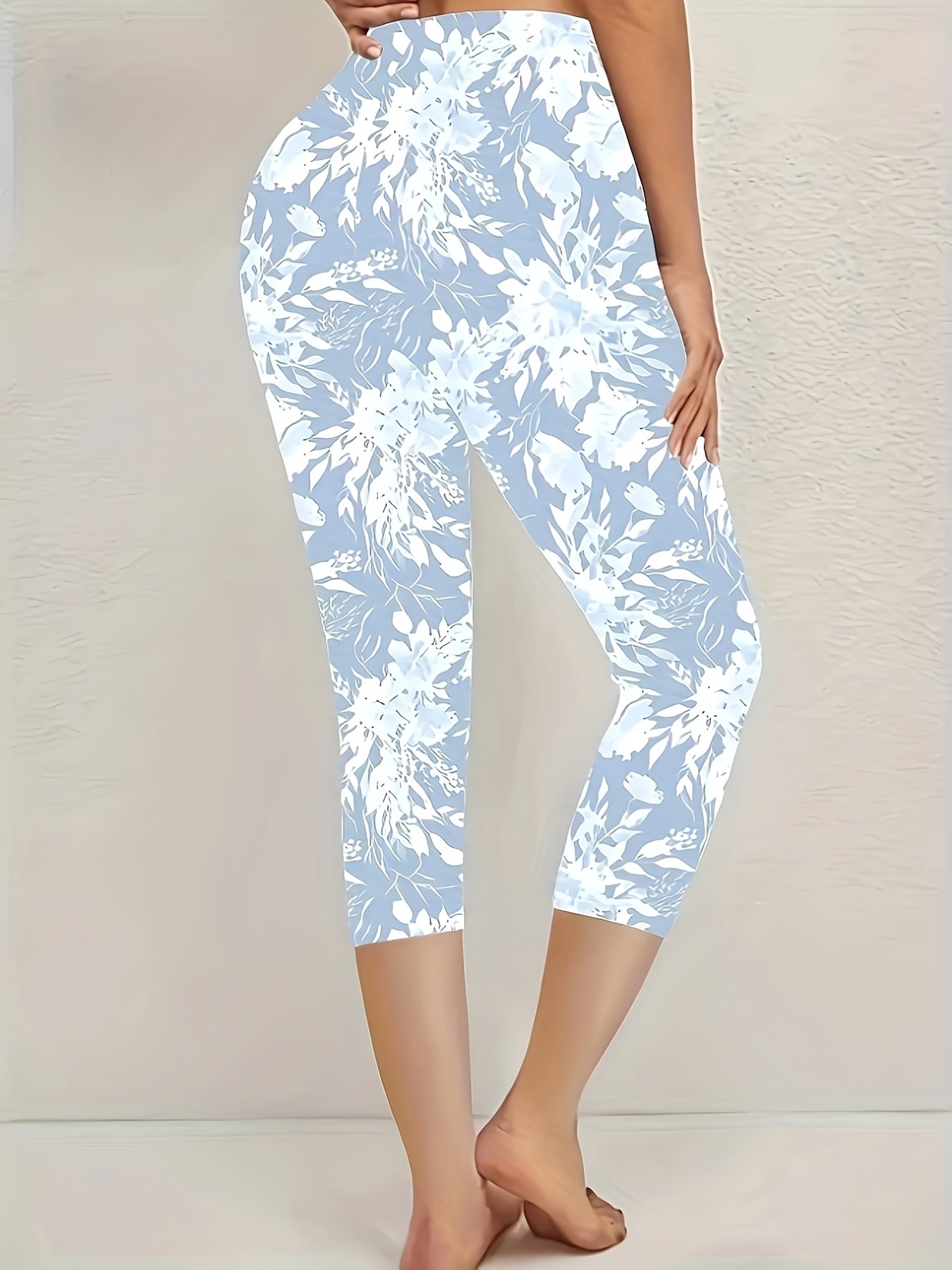 Pantalons Femmes Décontracté Floral Été Imprimé Coupe Régulière Legging Régulier T.-N.-L. 2025POD