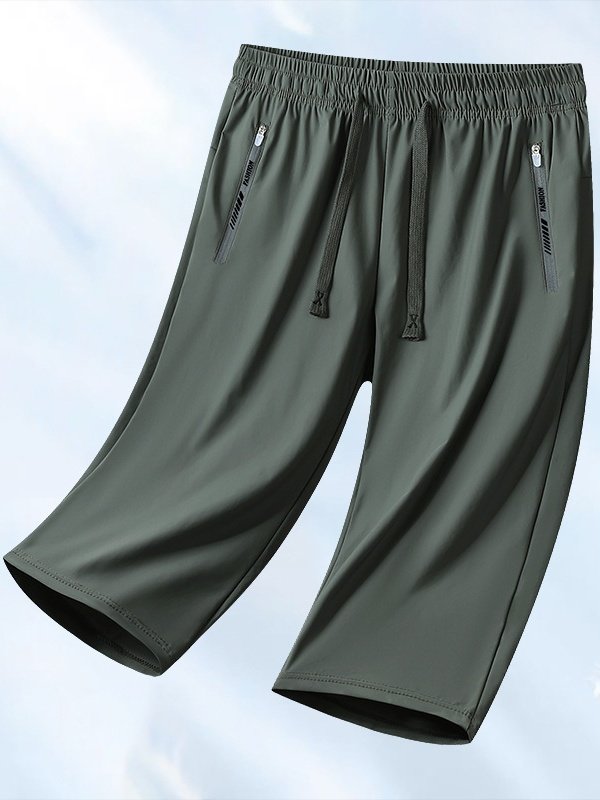 Shorts Simple Plain Été Naturel à Haute Élasticité Absorber l'Humidité et Évacuer la Sueur Sportif & Intérieur Coupe Régulière Corsaire pour Femmes