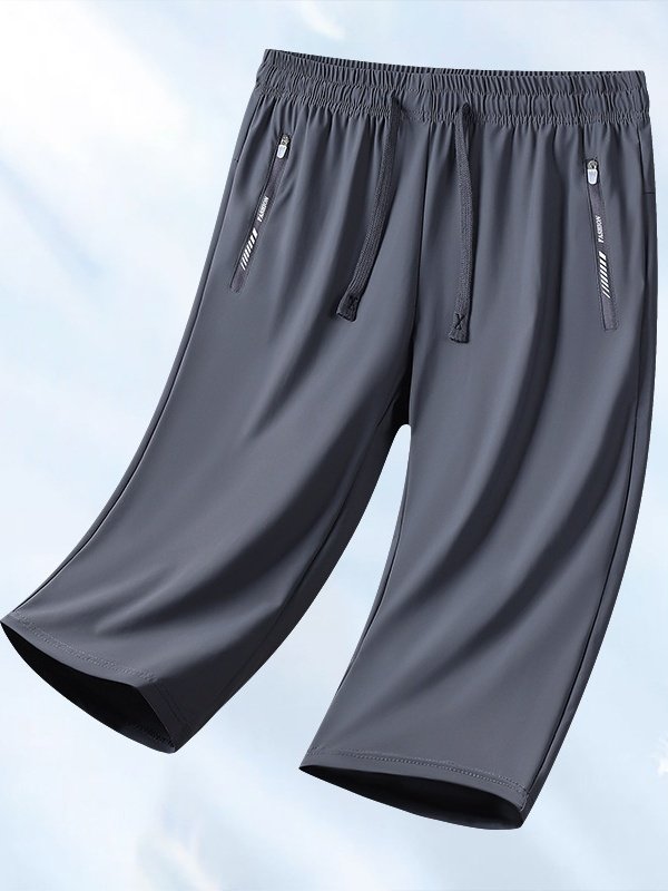 Shorts Simple Plain Été Naturel à Haute Élasticité Absorber l'Humidité et Évacuer la Sueur Sportif & Intérieur Coupe Régulière Corsaire pour Femmes