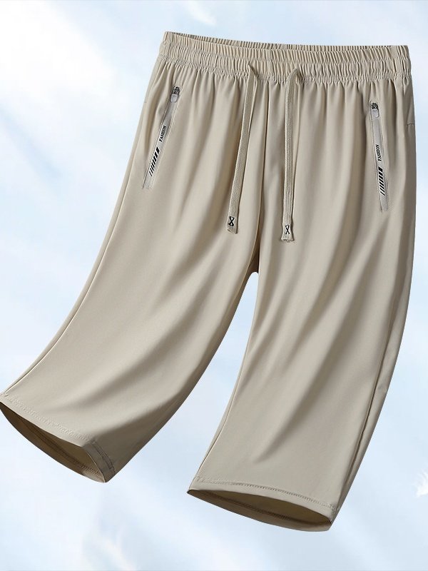 Shorts Simple Plain Été Naturel à Haute Élasticité Absorber l'Humidité et Évacuer la Sueur Sportif & Intérieur Coupe Régulière Corsaire pour Femmes